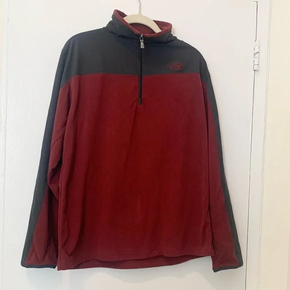 North Face mens pullover quarter zip sweater - Picture 4 of 6